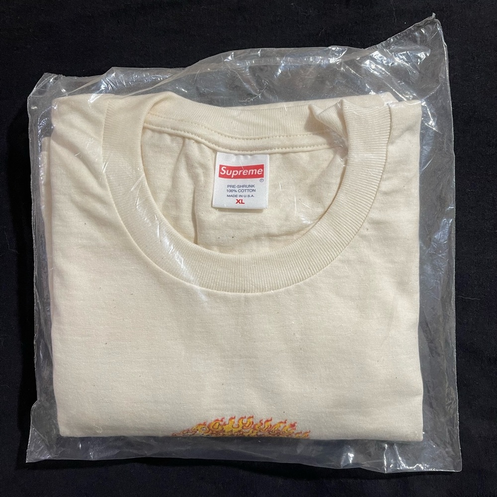 SUPREME Person Tee XL Natural NEW in bag